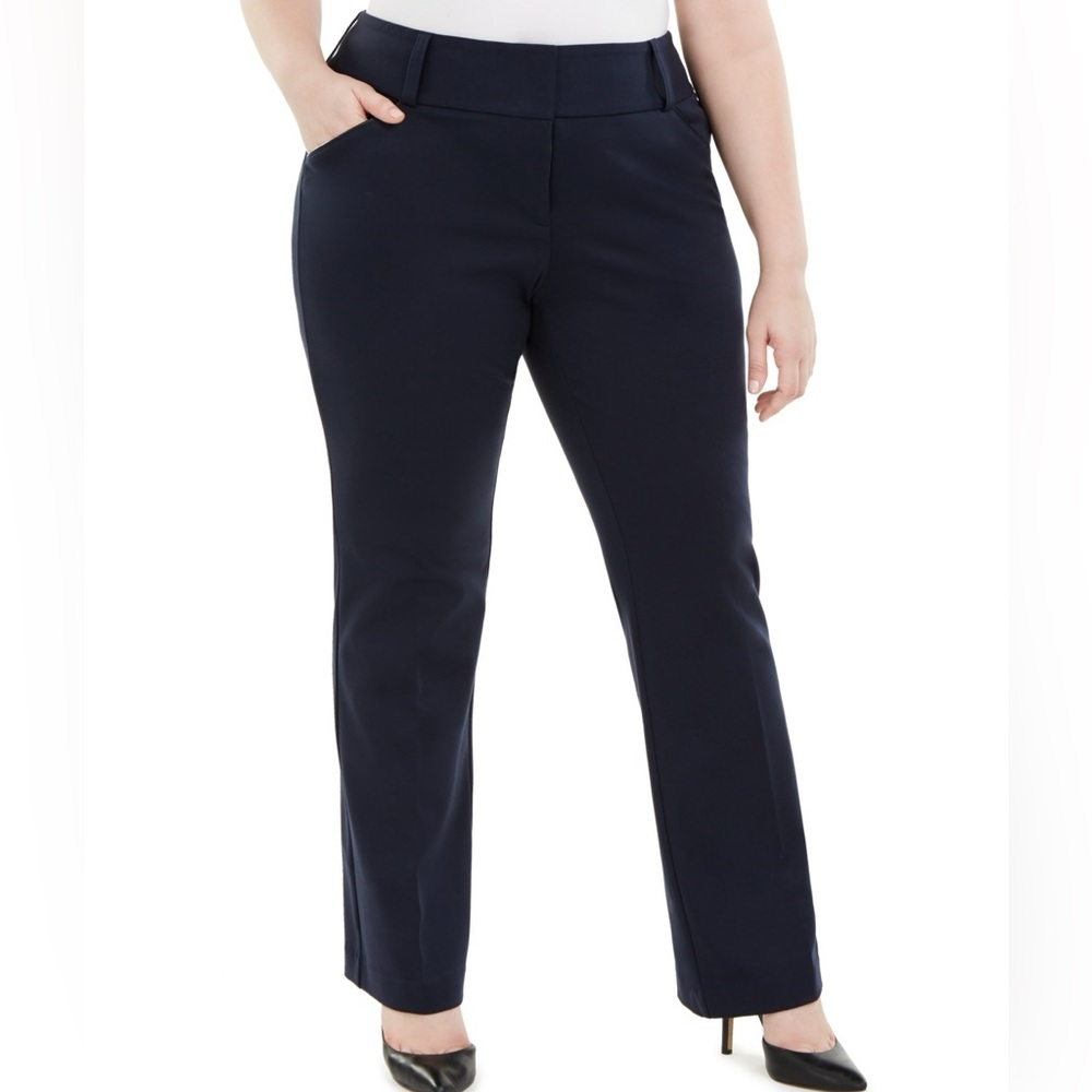 Alfani Women's Navy Straight Leg Pants